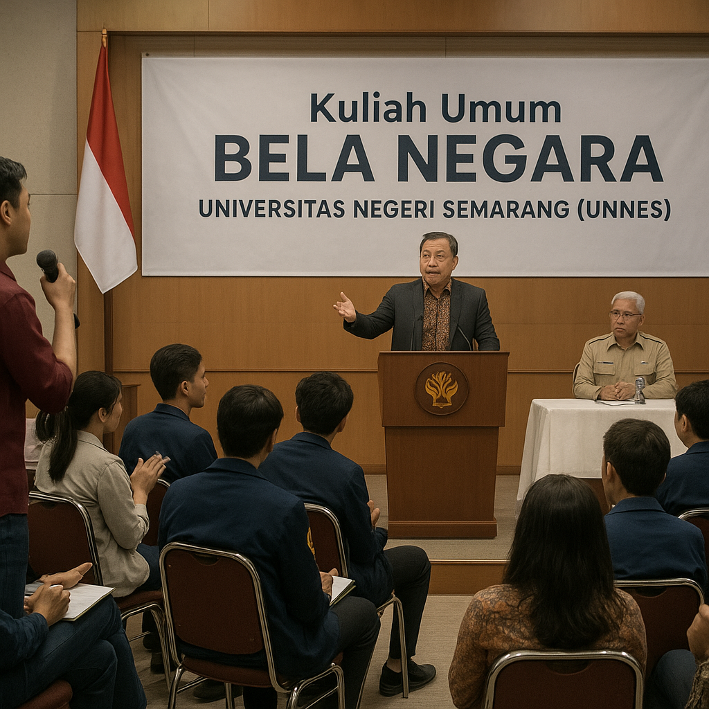 Unnes Gelar Kuliah Umum Bela Negara, Ajak Mahasiswa Jadi Gar...
