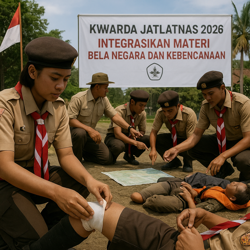 Kwarda Jatlatnas Pramuka 2026 Integrasikan Materi Bela Negar...