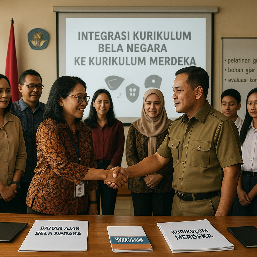 Kemendikbudristek dan Kemenhan Bahas Integrasi Kurikulum Bel...