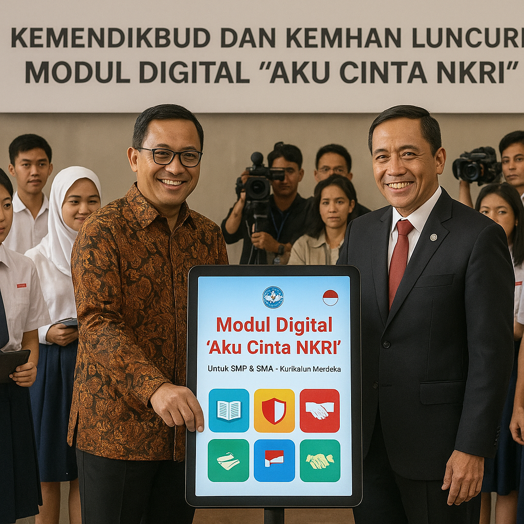 Kemendikbud dan Kemhan Luncurkan Modul Digital 'Aku Cinta NK...