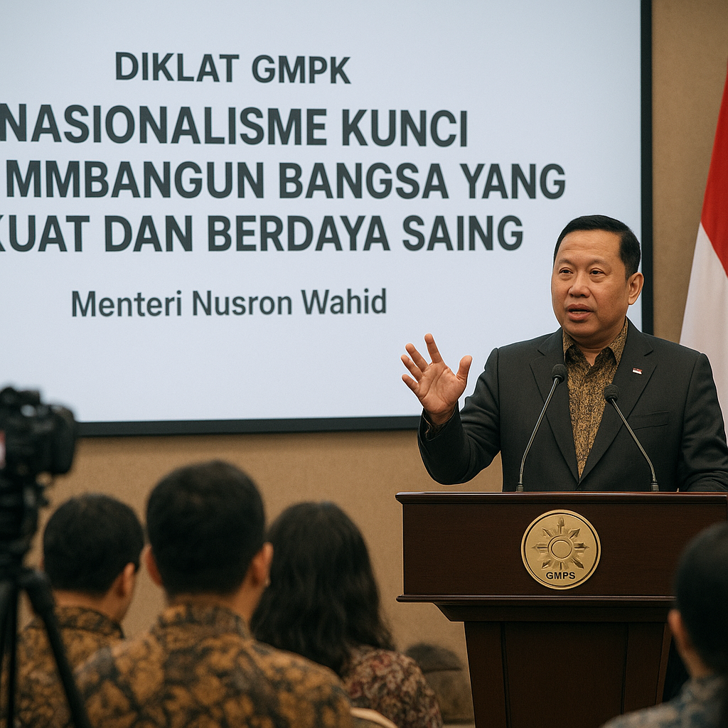 Menteri Nusron Wahid di Diklat GMPK: Nasionalisme Kunci Memb...