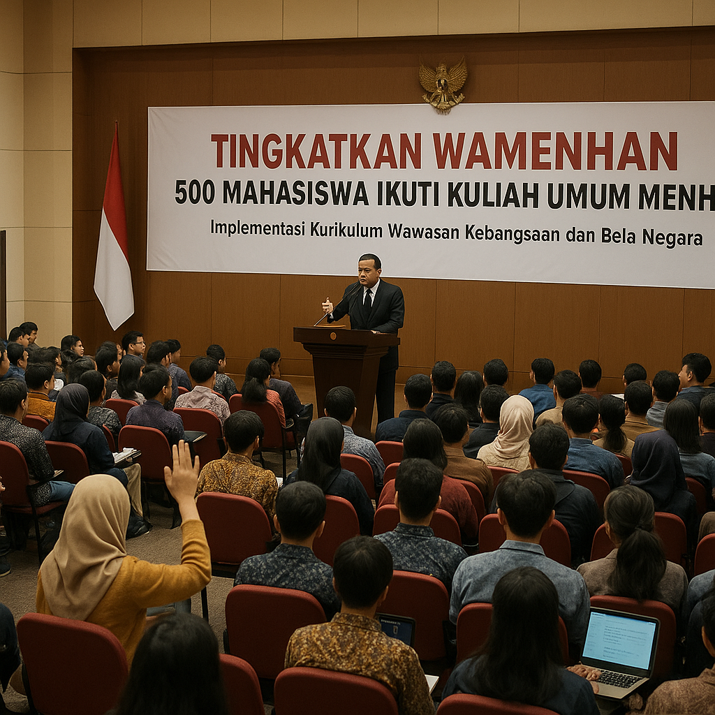Tingkatkan Wawasan Kebangsaan, 500 Mahasiswa Ikuti Kuliah Um...