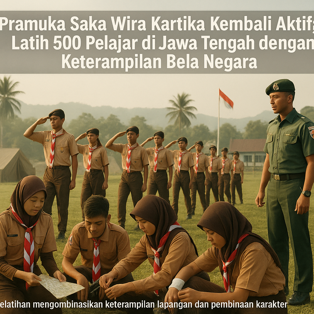 Pramuka Saka Wira Kartika Kembali Aktif, Latih 500 Pelajar d...