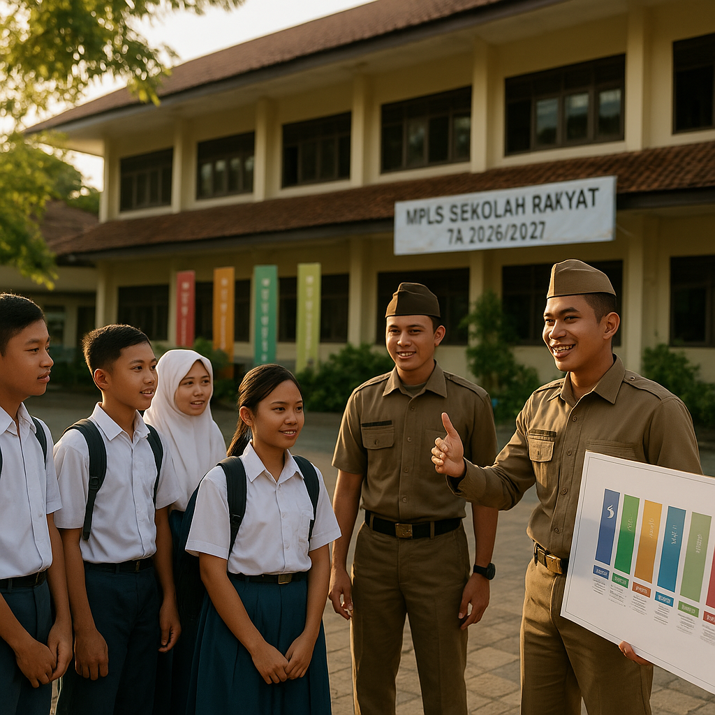 MPLS Sekolah Rakyat Libatkan Taruna TNI-Polri untuk Penguata...