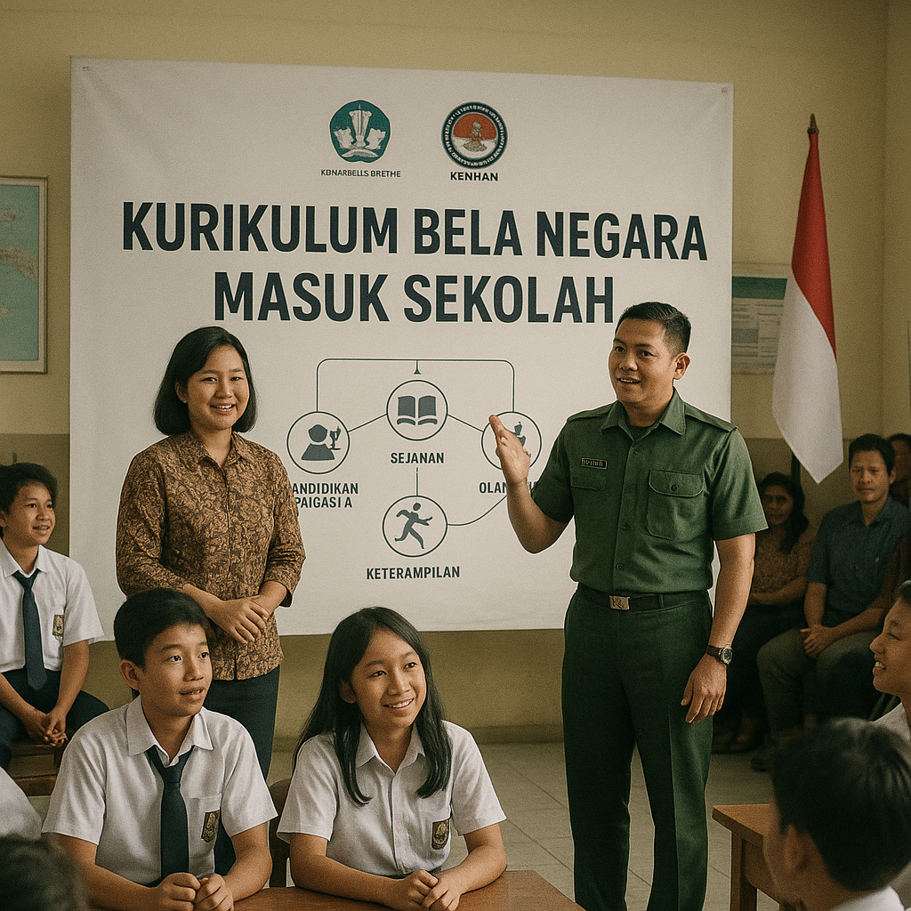 Kurikulum Bela Negara Masuk Sekolah, Kemendikbudristek Gande...