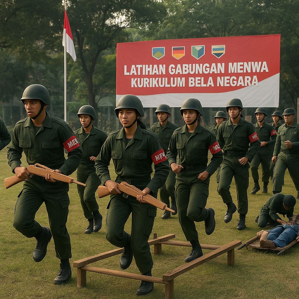 Resimen Mahasiswa Gelar Latihan Gabungan Bela Negara di Empa...