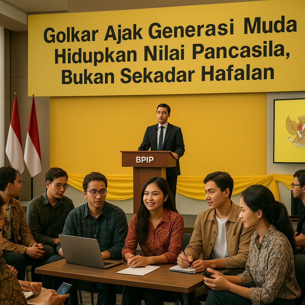 Golkar Ajak Generasi Muda Hidupkan Nilai Pancasila, Bukan Se...