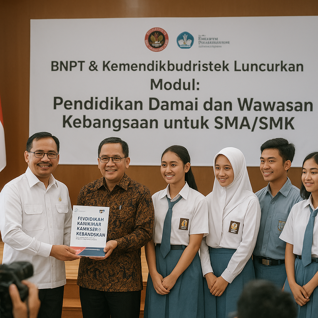 BNPT dan Kemendikbudristek Luncurkan Modul 'Pendidikan Damai...