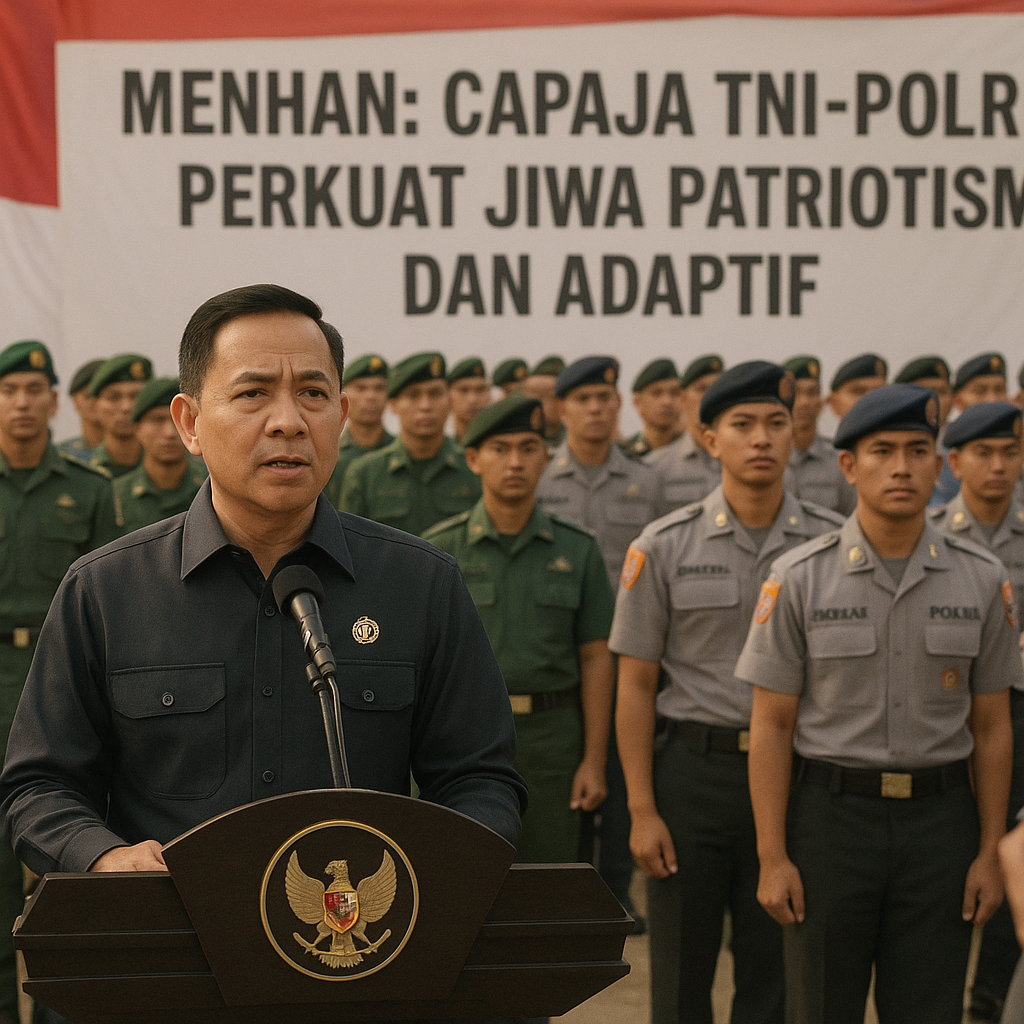 Menhan Minta Capaja TNI-Polri Perkuat Jiwa Patriotisme dan A...