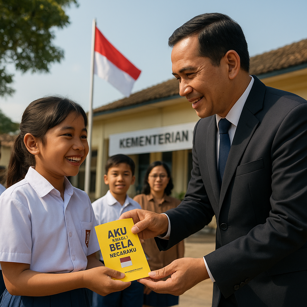 Buku Saku 'Aku dan Bela Negaraku' Dibagikan ke 10.000 Sekola...