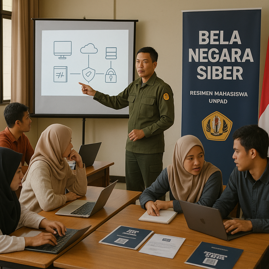 Resimen Mahasiswa Unpad Gelar Sosialisasi Bela Negara Siber...