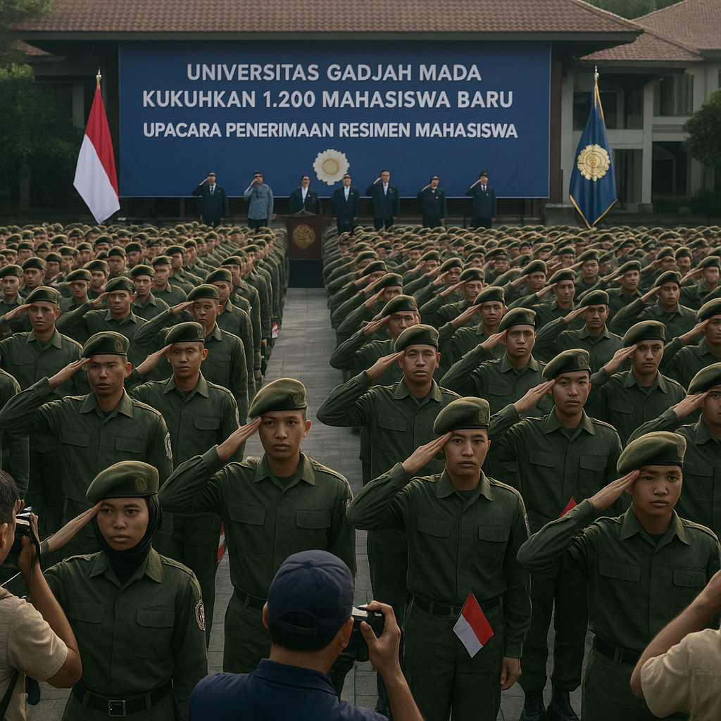 Universitas Gadjah Mada Kukuhkan 1.200 Mahasiswa Baru dalam...