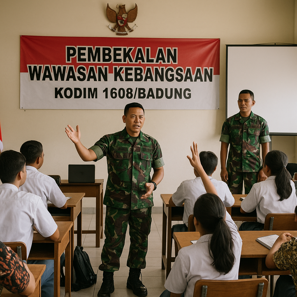 Tingkatkan Jiwa Nasionalisme, Kodim 1608/BD Beri Pembekalan...