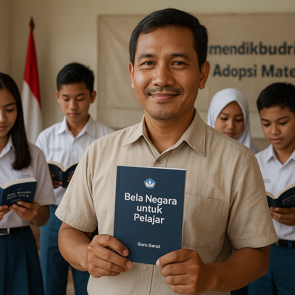 Buku Saku 'Bela Negara untuk Pelajar' Karya Guru Garut Diter...