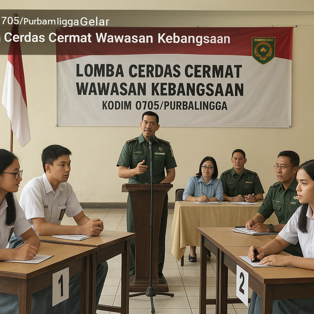 Kodim 0705/Purbalingga Gelar Lomba Cerdas Cermat Wawasan Keb...