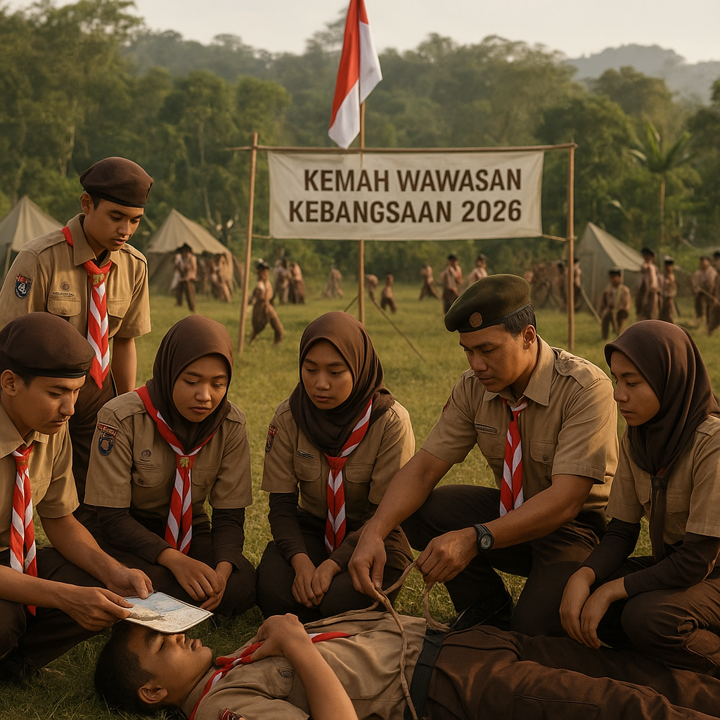 Kwartir Nasional Gerakan Pramuka Gelar Kemah Wawasan Kebangs...