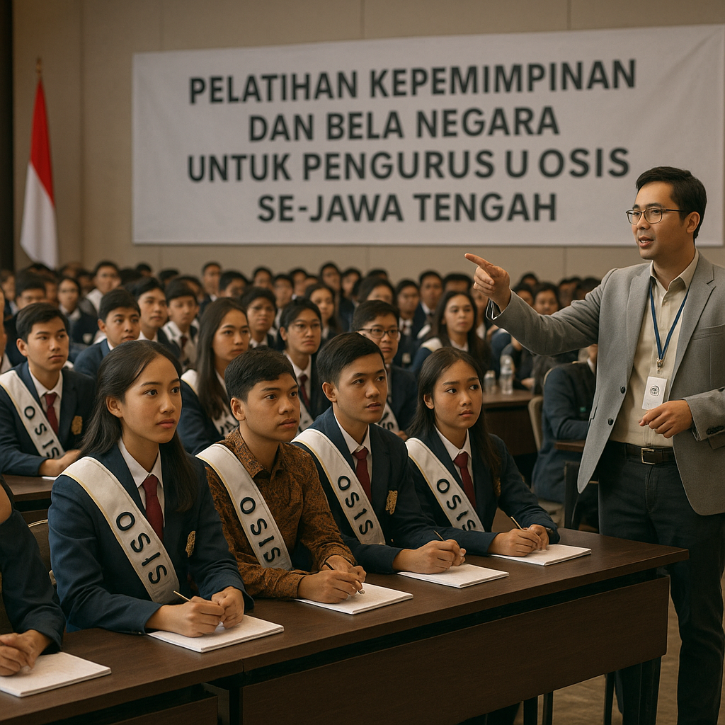 Pelatihan Kepemimpinan dan Bela Negara untuk Pengurus OSIS S...