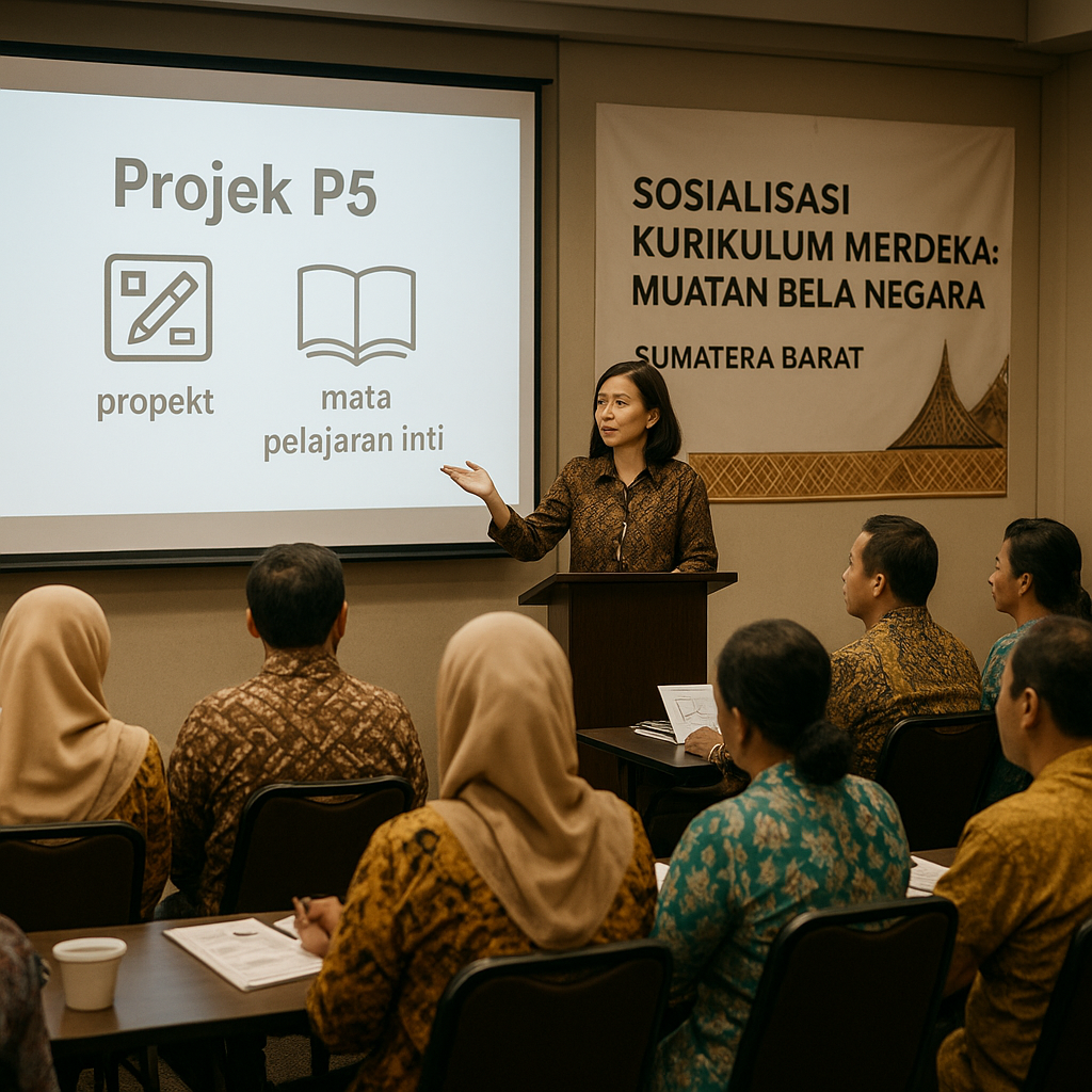 Sosialisasi Kurikulum Merdeka dengan Muatan Bela Negara Dige...