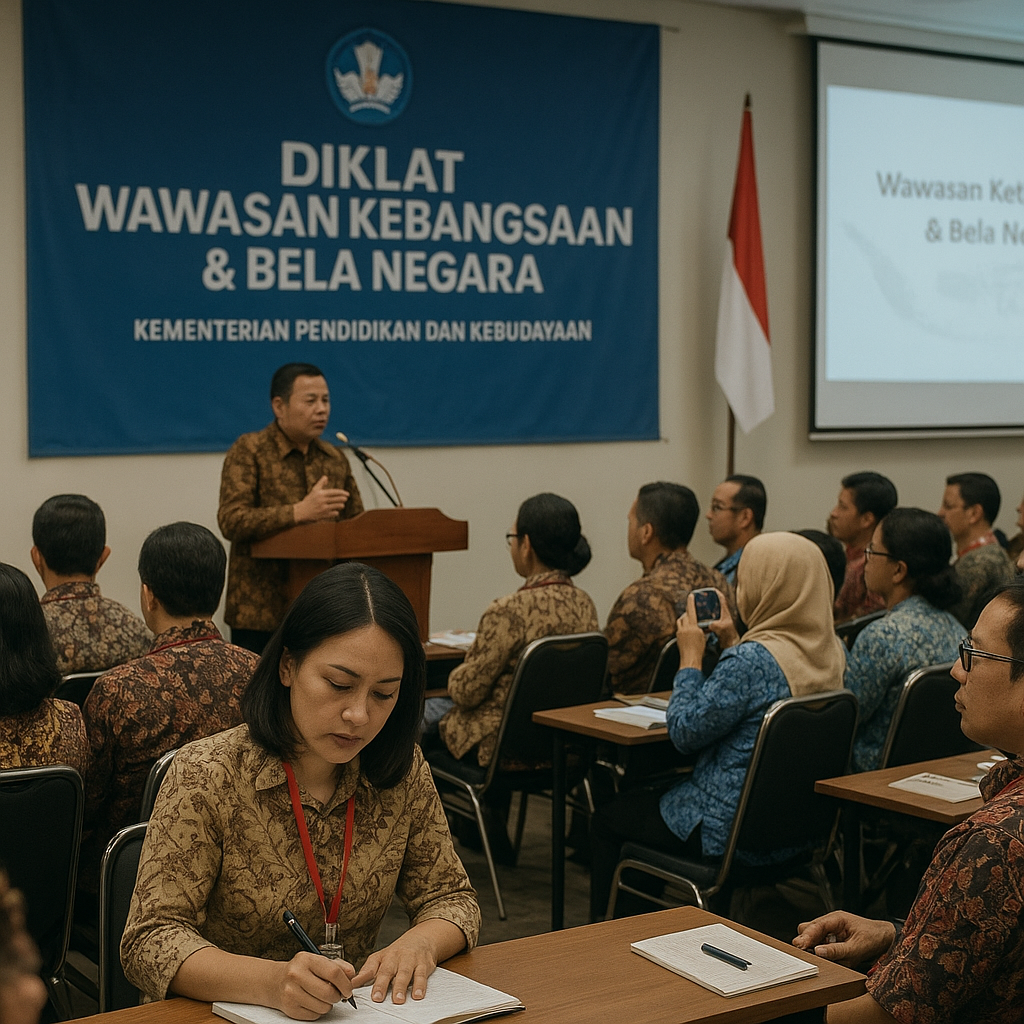 Guru Digembleng Wawasan Kebangsaan dan Bela Negara di Diklat...