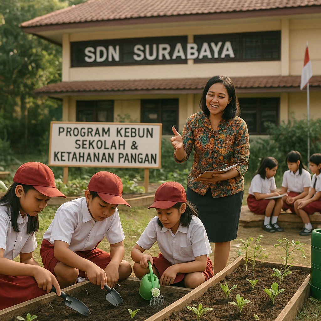 Sekolah Dasar di Surabaya Integrasikan Nilai Bela Negara mel...