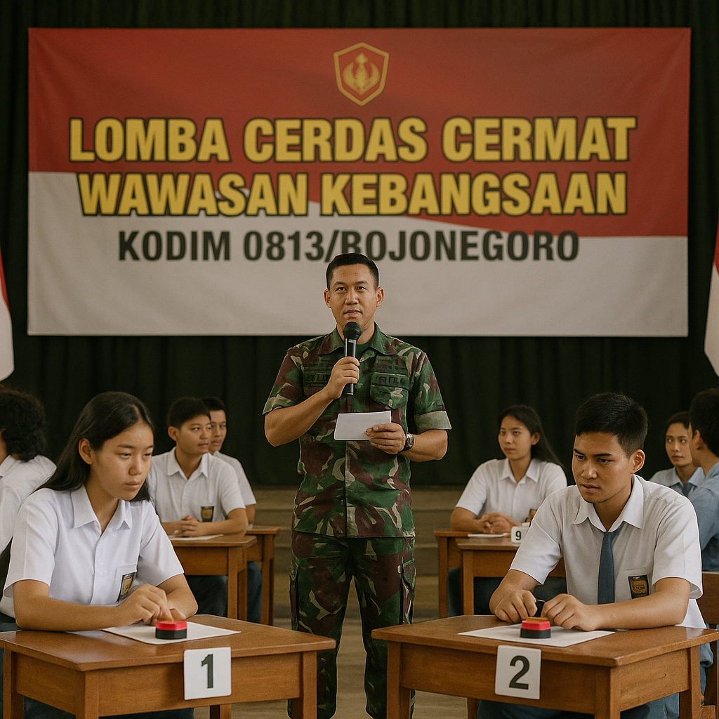 Tingkatkan Wawasan Kebangsaan, Kodim Bojonegoro Gelar Lomba...