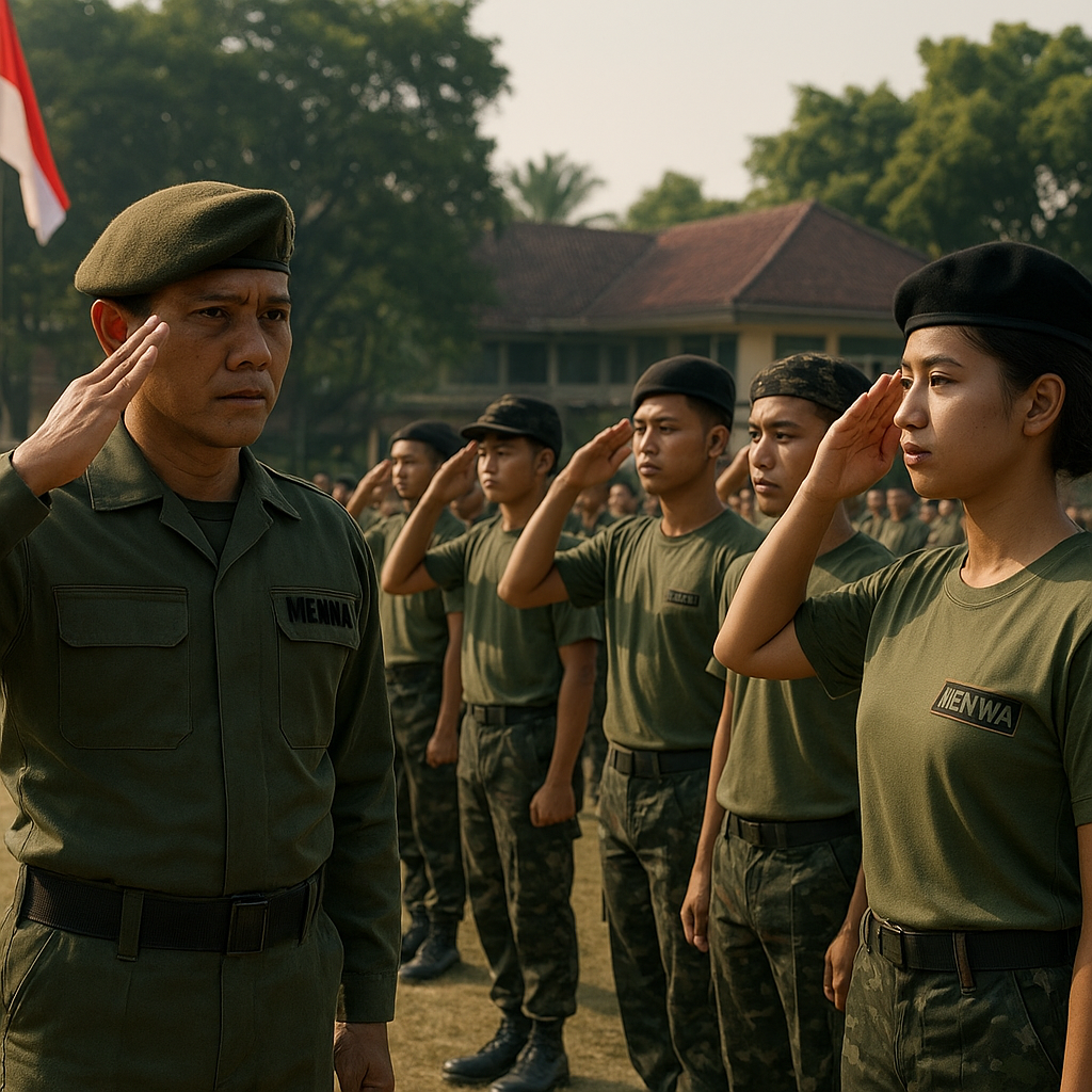 Resimen Mahasiswa Gelar Latihan Dasar Bela Negara bagi Mahas...