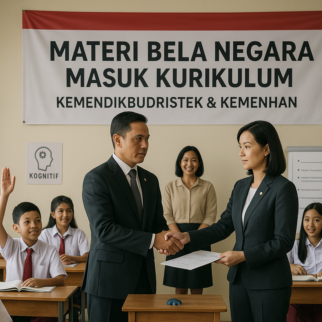 Materi Bela Negara Masuk Kurikulum, Kemendikbudristek Ganden...
