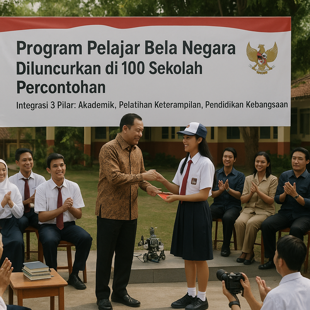Program 'Pelajar Bela Negara' Diluncurkan di 100 Sekolah Per...