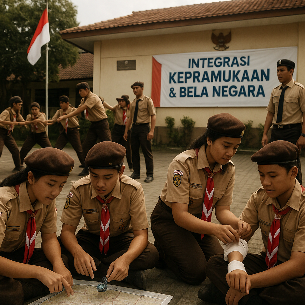 Kegiatan Kepramukaan Diintegrasikan dengan Program Bela Nega...