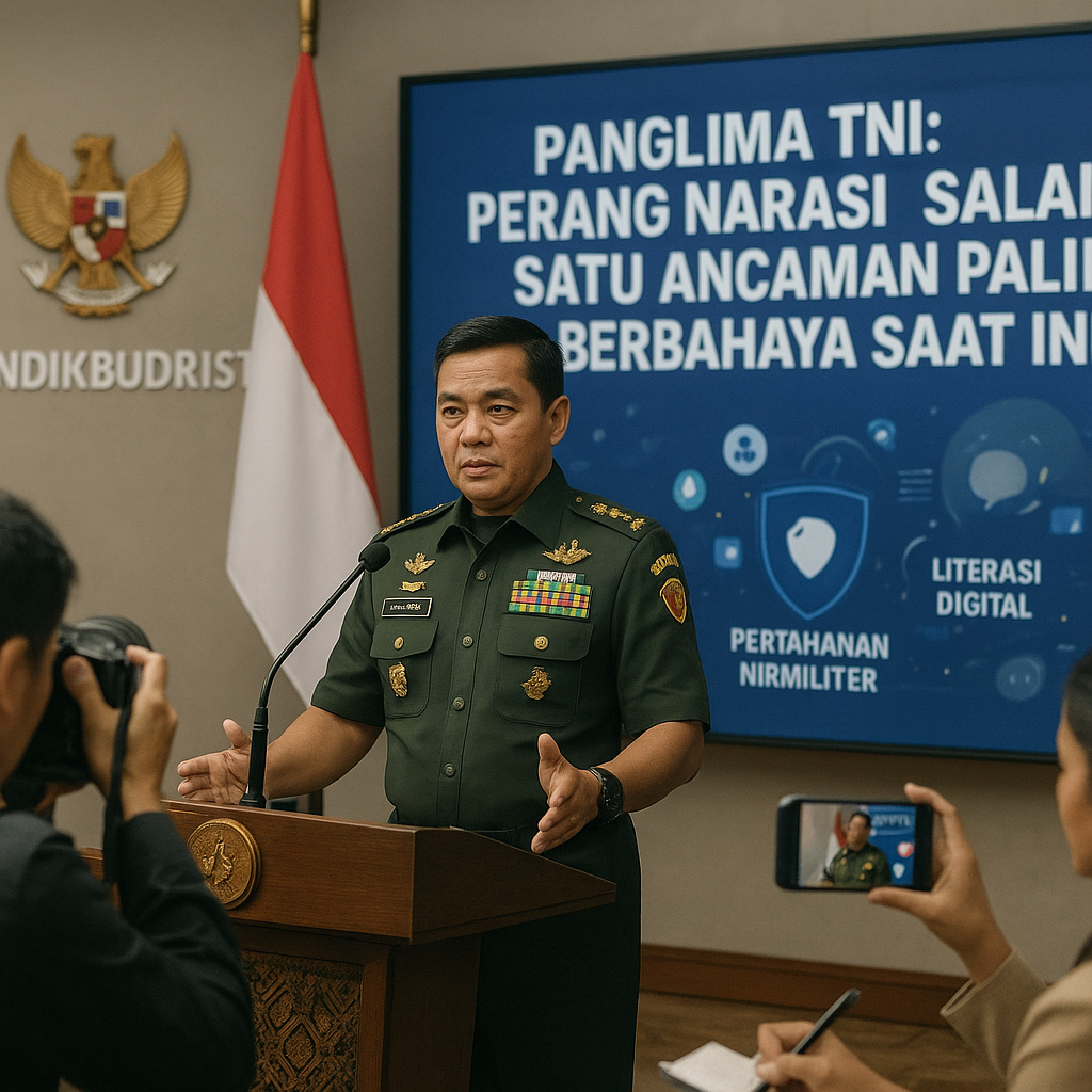 Panglima TNI: Perang Narasi Salah Satu Ancaman Paling Berbah...