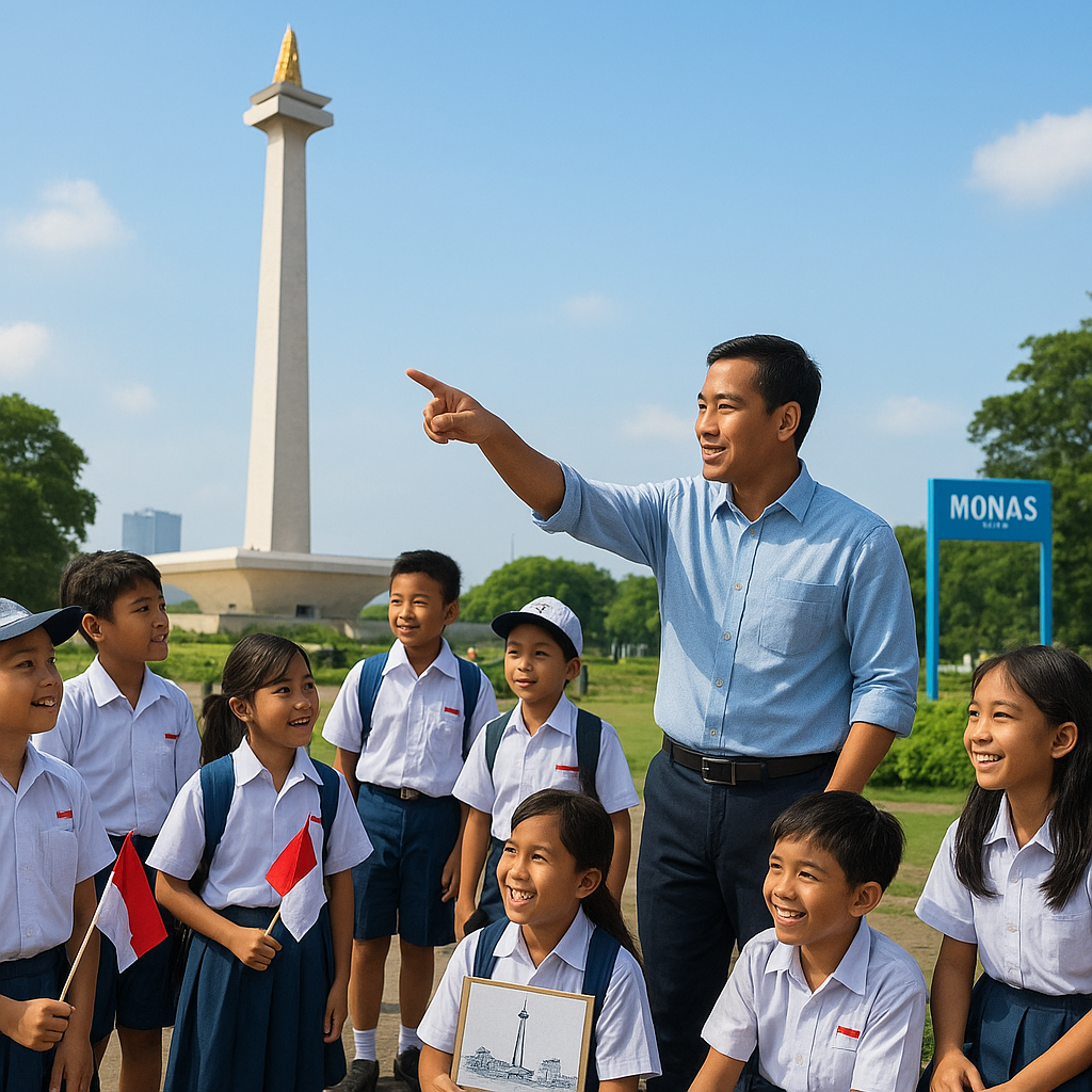 Kunjungan Edukatif Siswa SD ke Monumen Nasional untuk Pelaja...