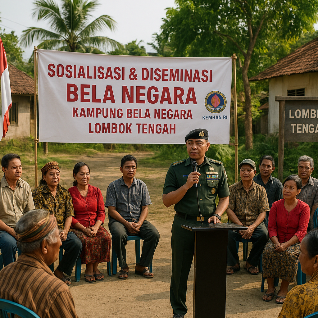 Kemhan RI Perkuat Kesadaran Bela Negara di Lombok Tengah, Du...