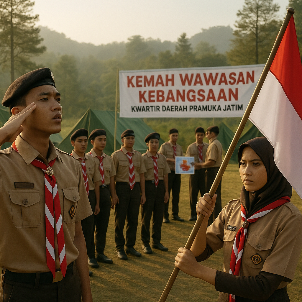 Kwartir Daerah Gerakan Pramuka Jatim Gelar Kemah Wawasan Keb...