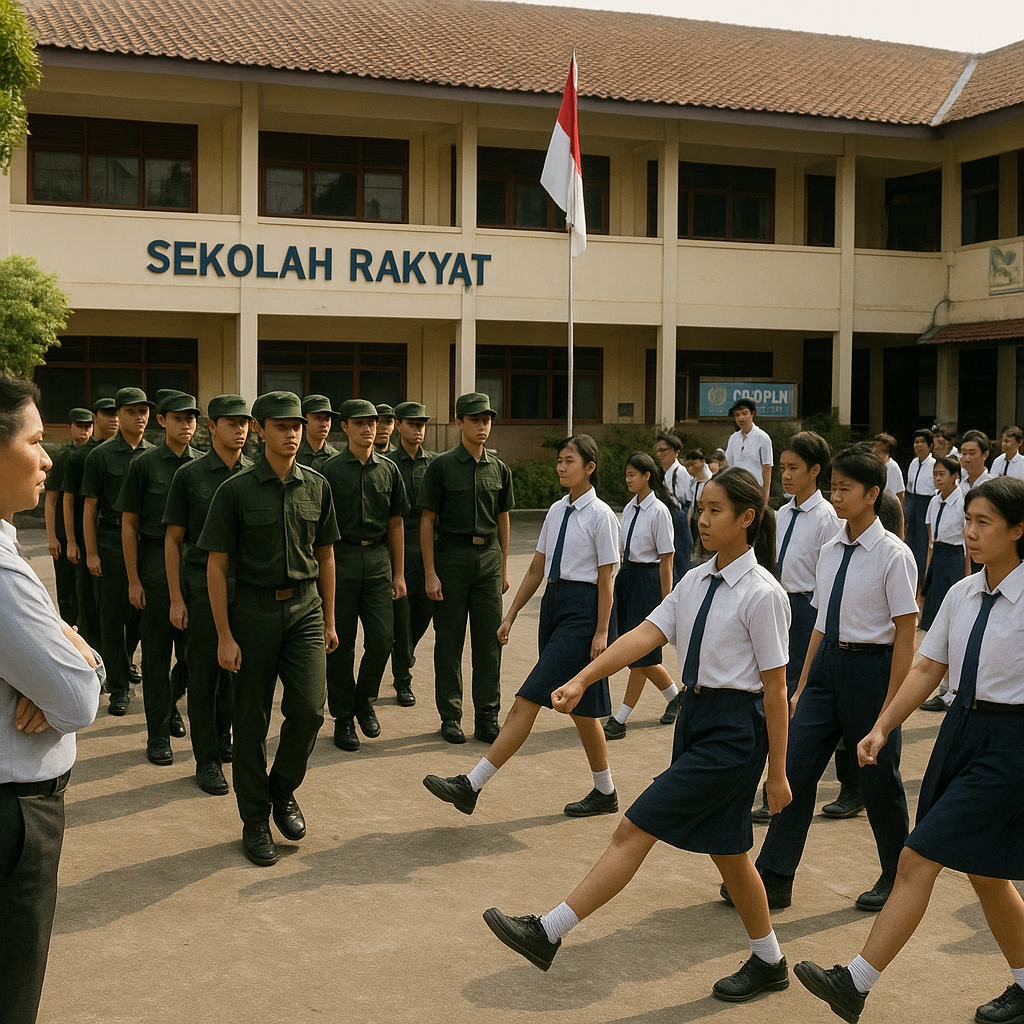Sekolah Rakyat Rasa Militer? 1.000 Taruna Kemhan Bakal Diter...
