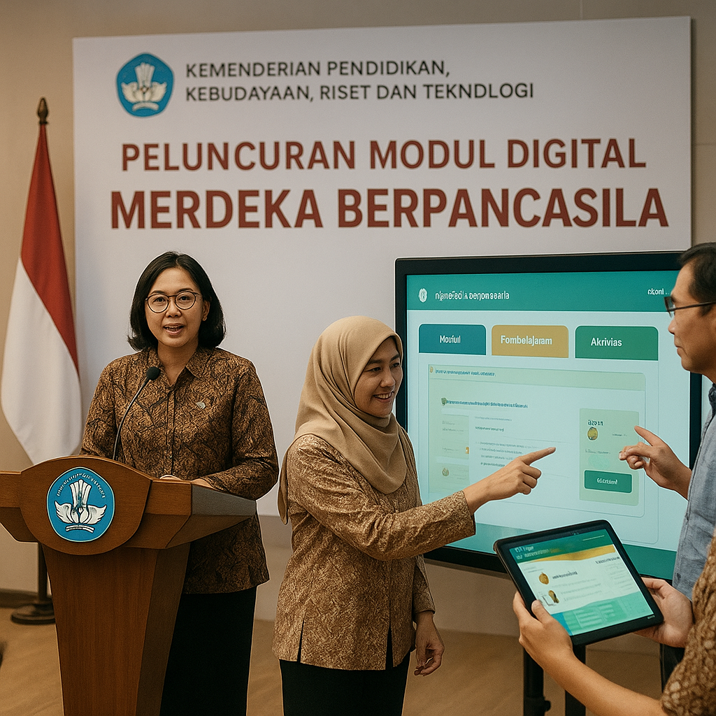 Kemendikbudristek Luncurkan Modul Digital 'Merdeka Berpancas...