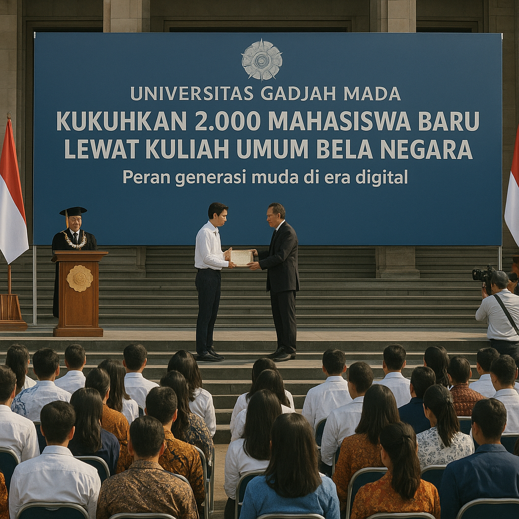 Universitas Gadjah Mada Kukuhkan 2.000 Mahasiswa Baru lewat...