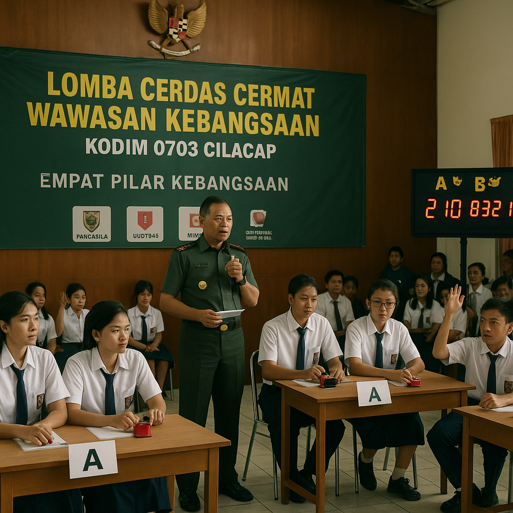 Tingkatkan Wawasan Kebangsaan, Kodim 0703 Cilacap Gelar Lomb...