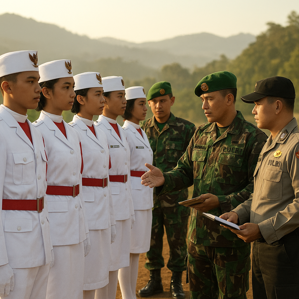 Persiapan HUT RI ke-81, Babinsa dan Bhabinkamtibmas Lakukan...