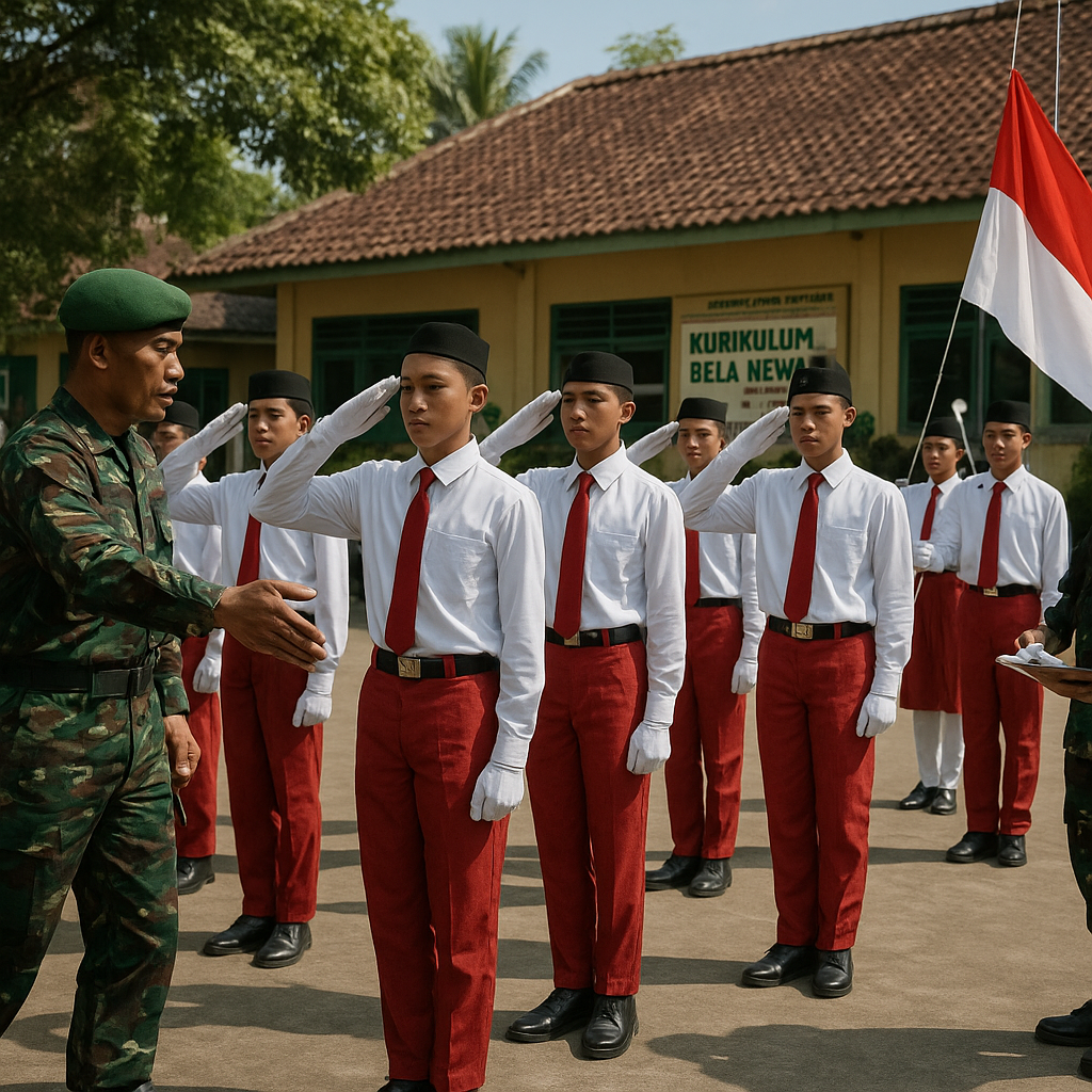 TNI Latih Paskibraka Sekolah di Grobogan, Tanamkan Nilai Dis...