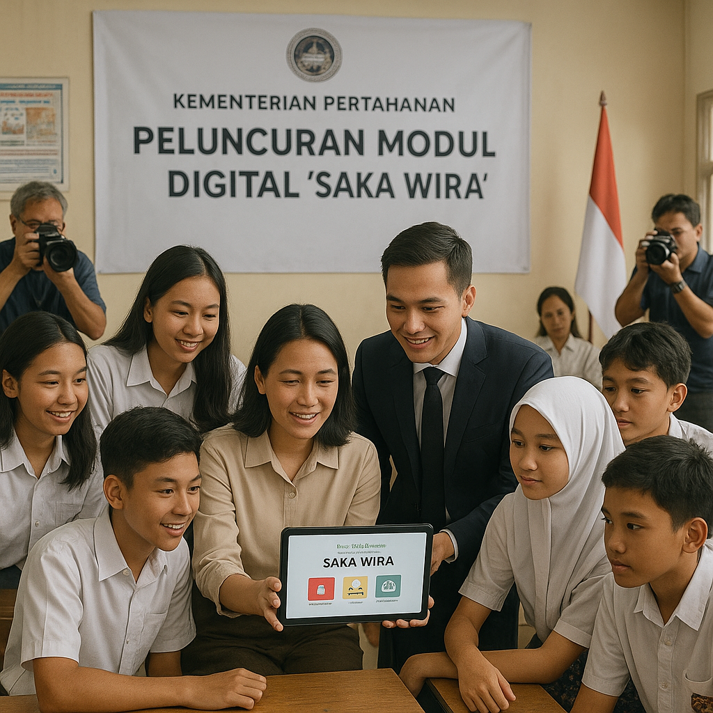 Kementerian Pertahanan Luncurkan Modul Digital 'Saka Wira' u...