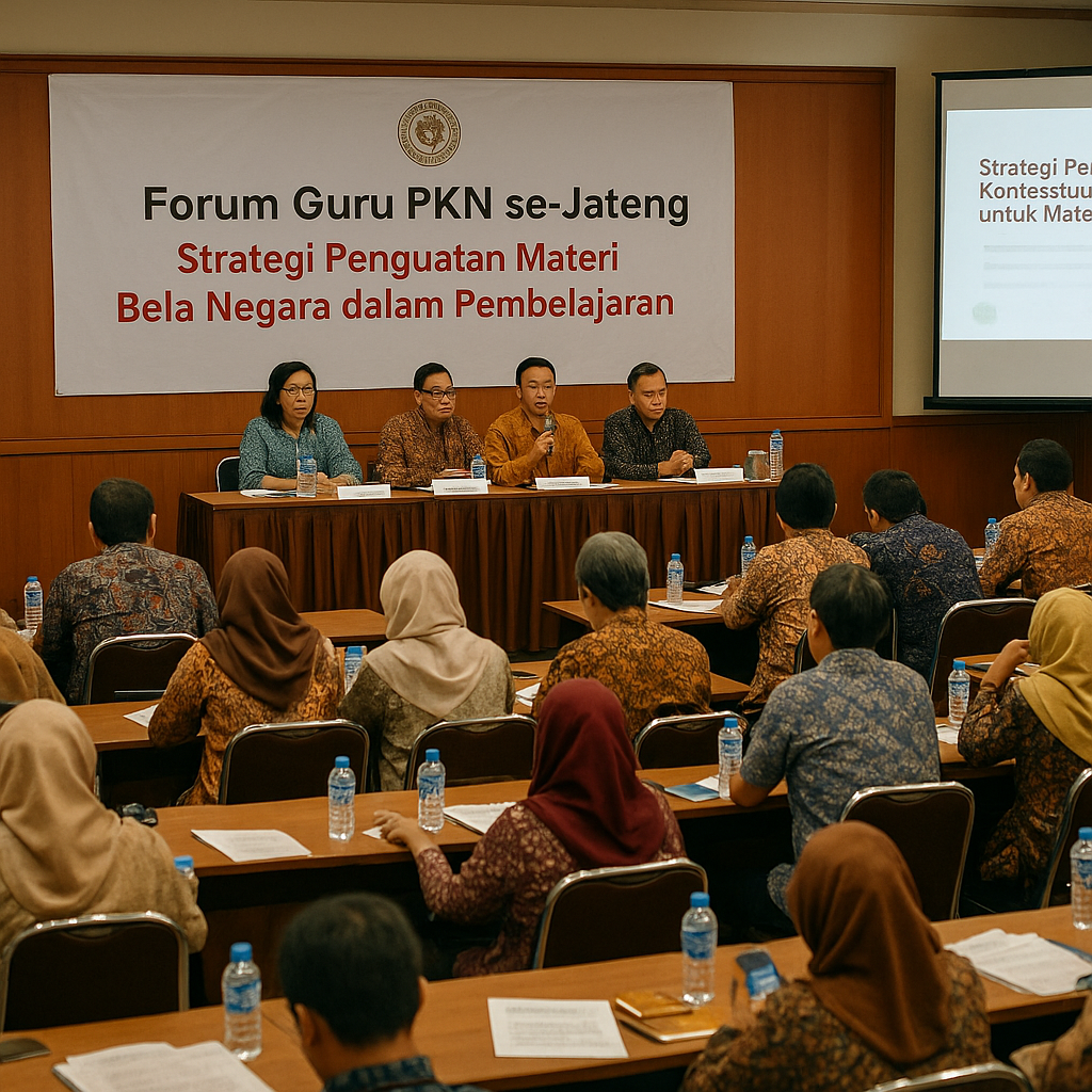 Forum Guru PKN se-Jateng Bahas Strategi Penguatan Materi Bel...
