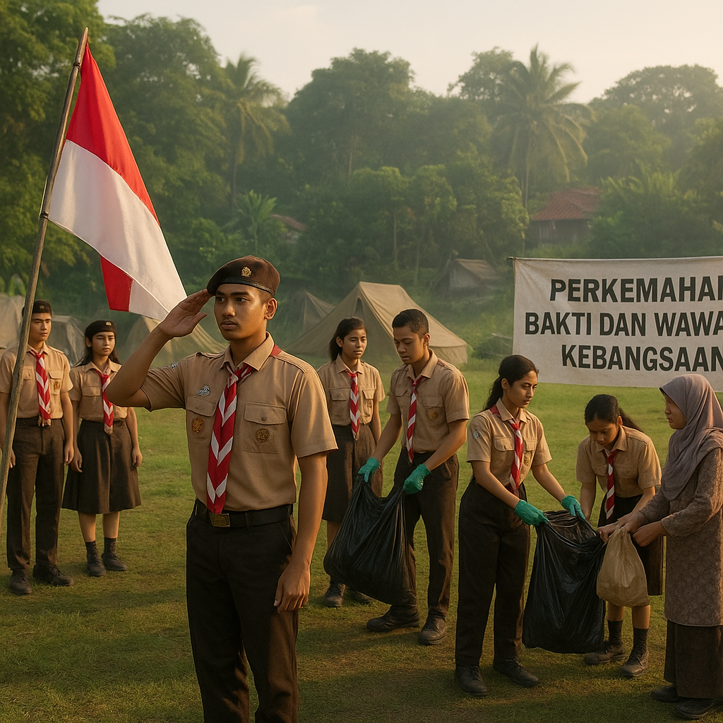 Pramuka Penegak Gelar Perkemahan Bakti dan Wawasan Kebangsaa...
