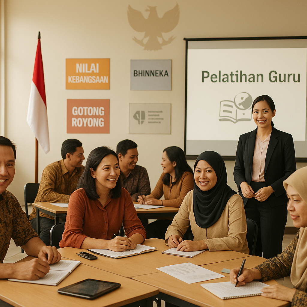 Pelatihan Guru sebagai Agen Penguatan Nilai Kebangsaan di Se...