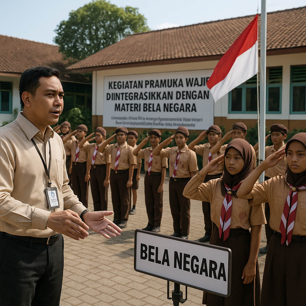 Kegiatan Pramuka Wajib Diintegrasikan dengan Materi Bela Neg...
