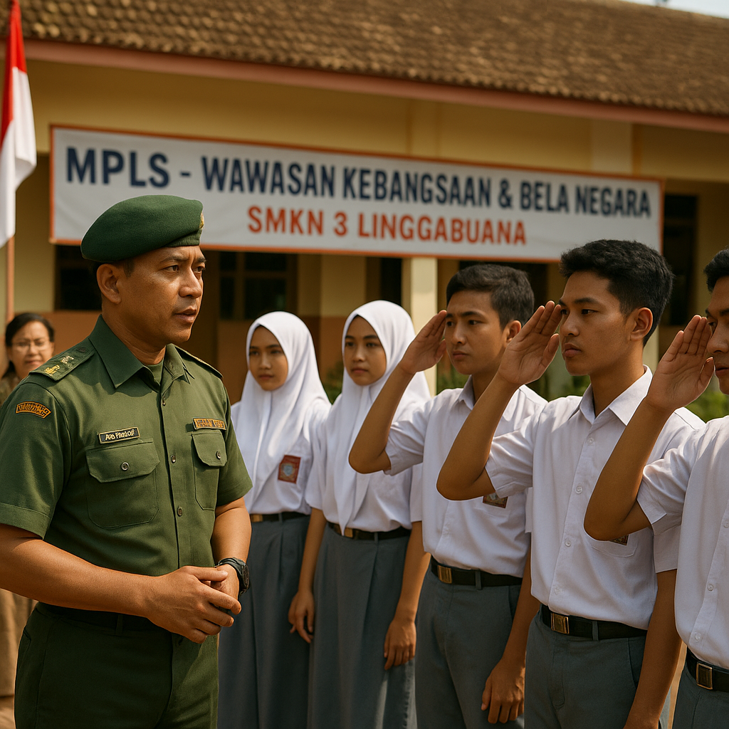 Koramil Purwakarta Tanamkan Wawasan Kebangsaan kepada Siswa...