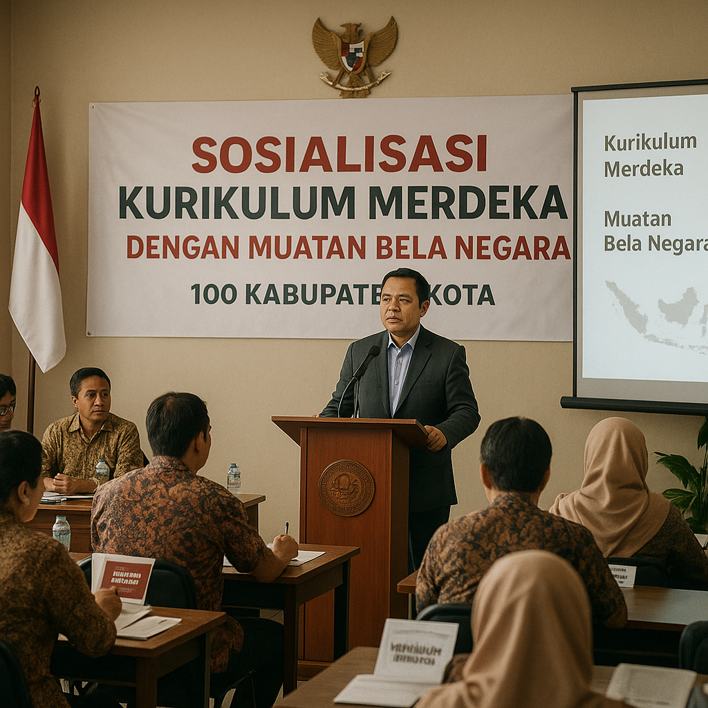 Sosialisasi Kurikulum Merdeka dengan Muatan Bela Negara Dige...