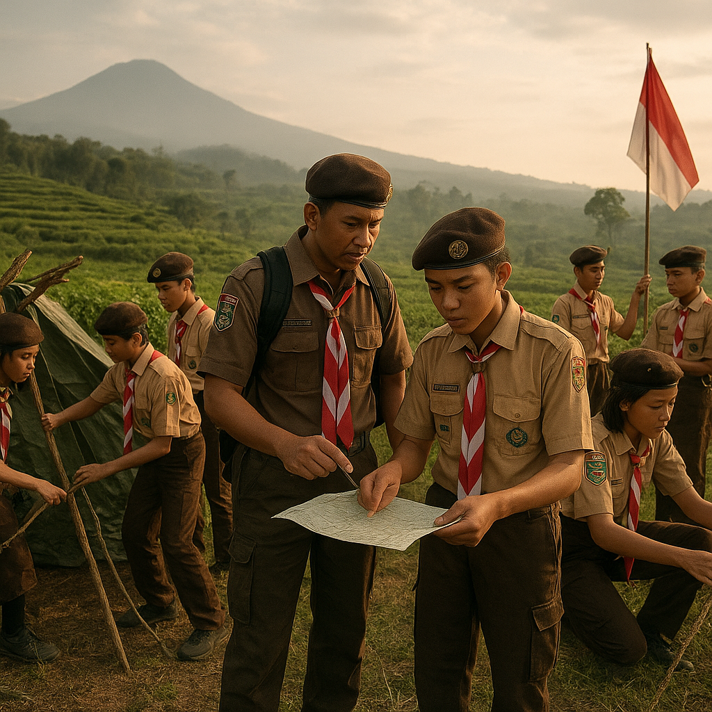 Kegiatan Pramuka Intensif di Jawa Barat Fokus pada Leadershi...