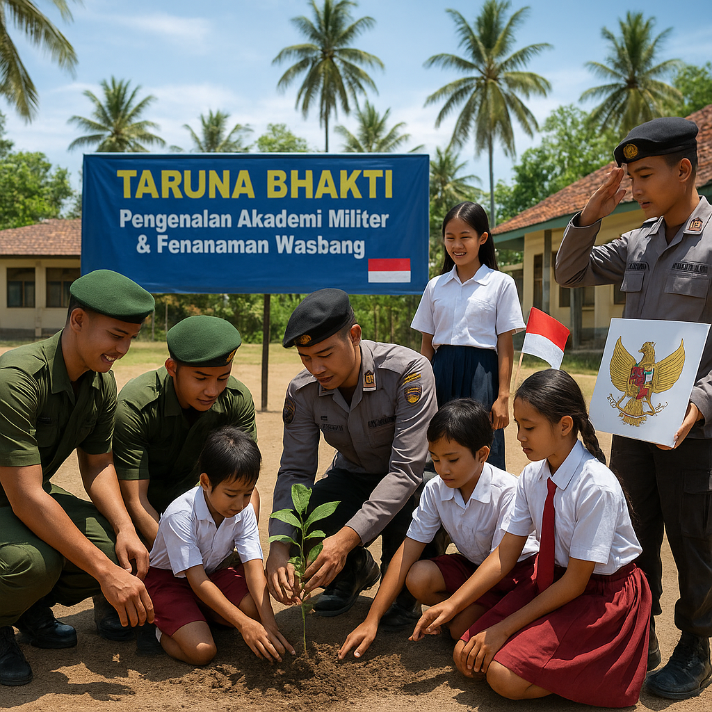 Taruna TNI dan Akpol Perkenalkan Akademi Militer dan Tanamka...