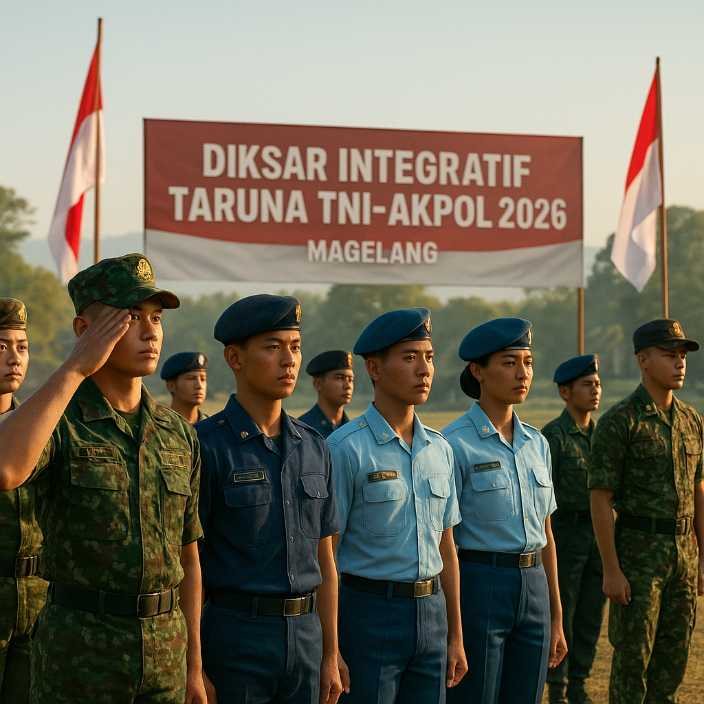 Diksar Integratif Taruna TNI-Akpol 2026 Dimulai di Magelang
