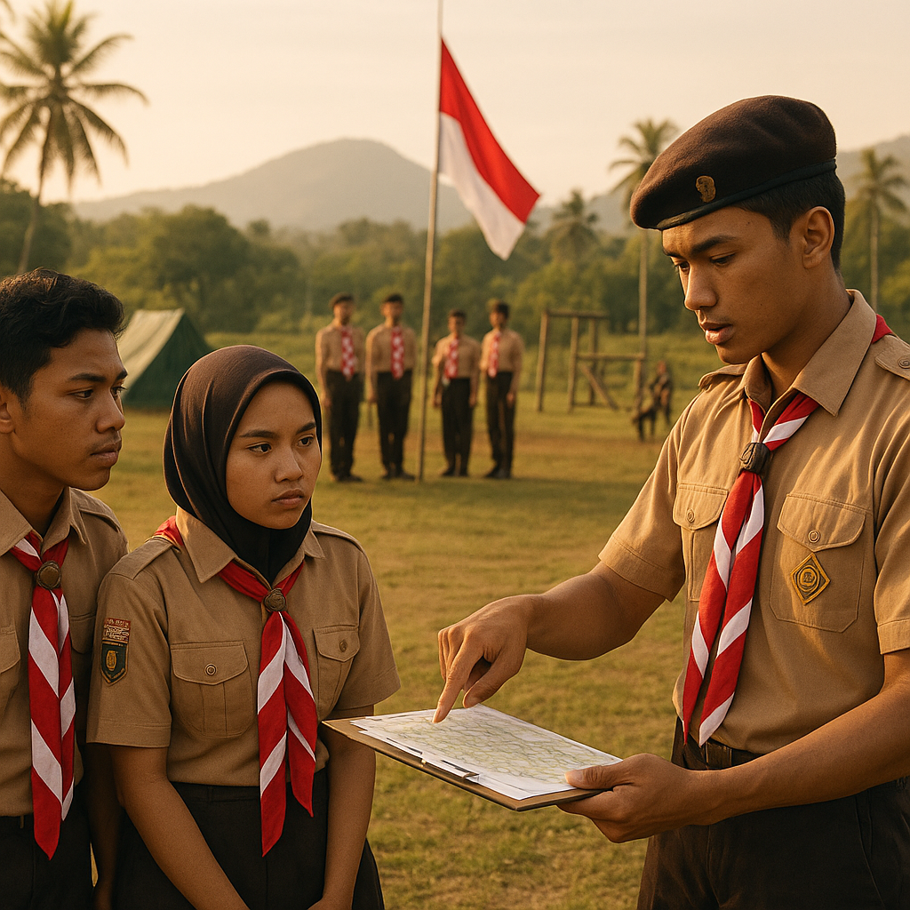 Kegiatan Kemah Bakti Pramuka Penegak Perkuat Nilai Kepemimpi...